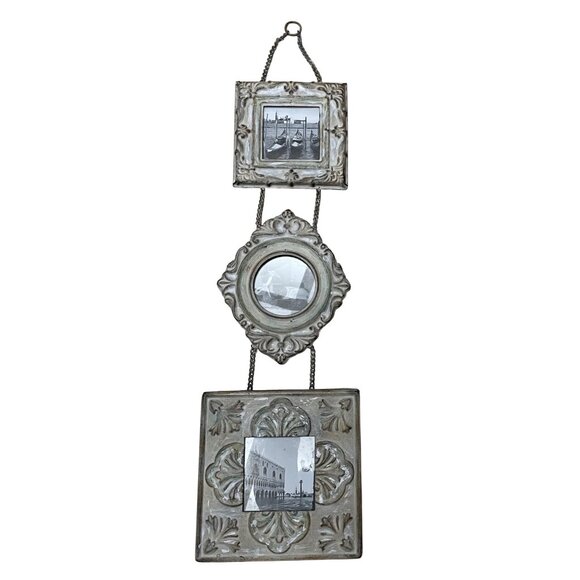 Vintage Venetian Memories Hanging Photo Frame Collage With Chain - Picture 1 of 10